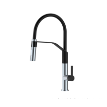 Faucet sinc cegin fflydio pres solet